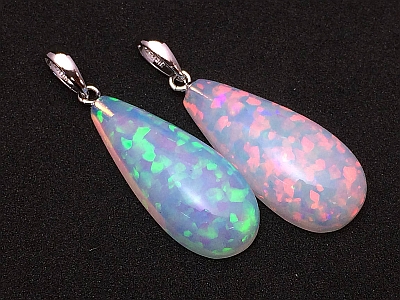 Orange Aurora Opal - Pattern