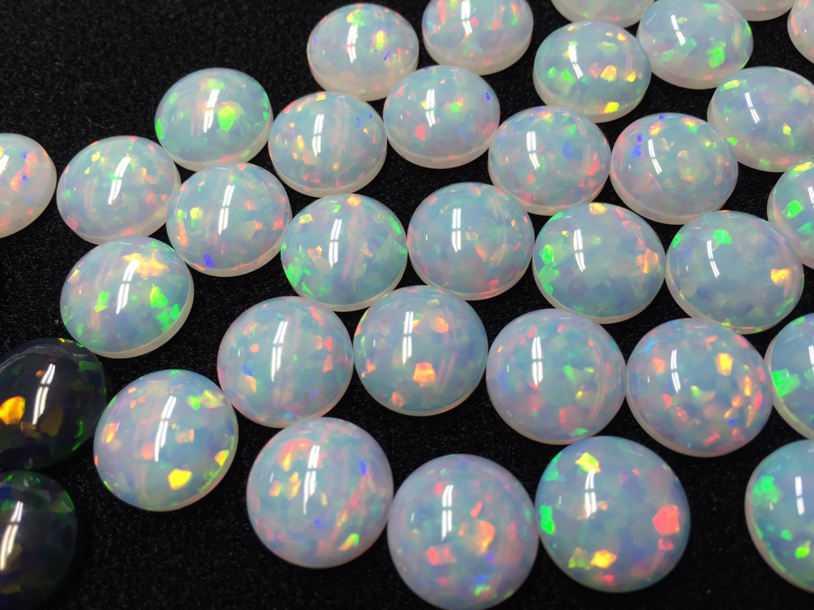 Cut Synthetic Impregnated Opal - Type 1